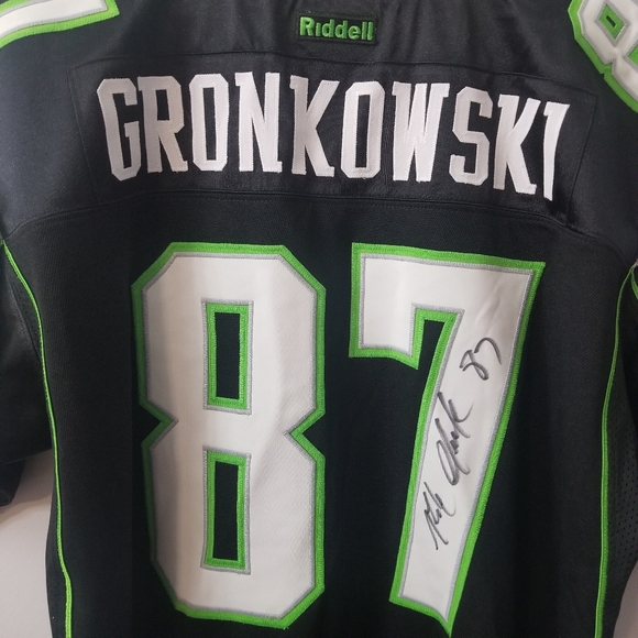 Autographed Rob Gronkowski 87 Jersey Rare Monster Energy New England Patriots XL - Picture 9 of 16